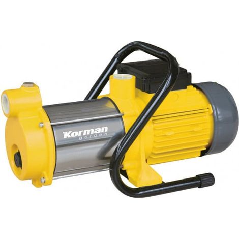 Pompe de surface multicellulaire 900W – Débit 5000 L/h – Hauteur manométrique 37 m – Profondeur d'aspiration 7,6 m – Inox durable – Korman Garden (1/6)