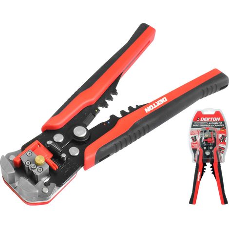 Dekton Automatic Wire Cable Cutter Stripper Crimping Crimper Plier Tool Pro (1/2)