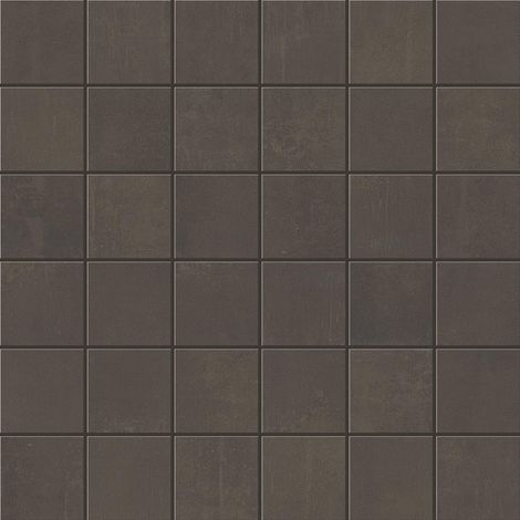 Mosaïque effet Béton Brun Cuir 4,8x4,8 cm Quadra 30x30x0,9 cm Mat Vetrano - Sol et mur intérieur (vendu par carton de 0,9 m²) - RO'MA CARRELAGE