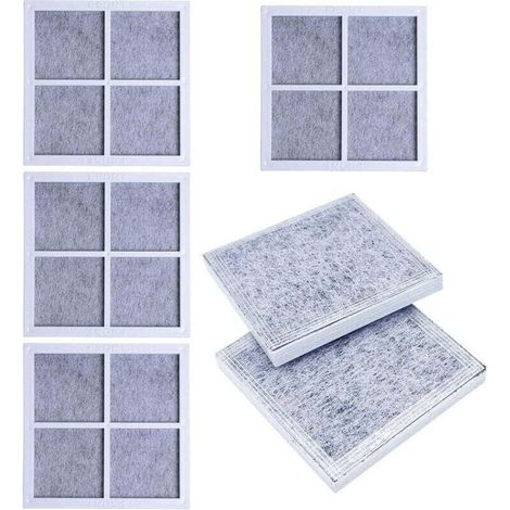 6 Filtres à Air pour Réfrigérateur LG LT120F - Charbon Actif - Anti-Odeurs (1/4)