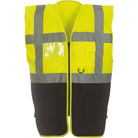 Gilet multifonction haute visibilité Yoko Jaune / Noir L.