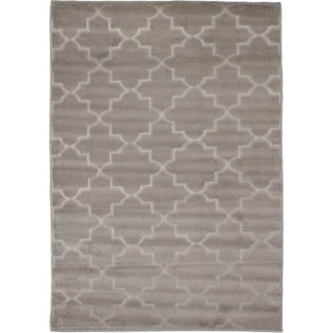 VINTAGE RELIEF - Tapis à motifs arabesques beige 133x180 (1/5)
