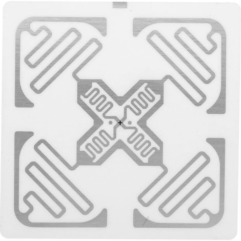 100 UHF-RFID-Tags (860–960 MHz), elektronische Identifikations-Tags für die Lagerverwaltung, 50 x 50 mm (1/5)