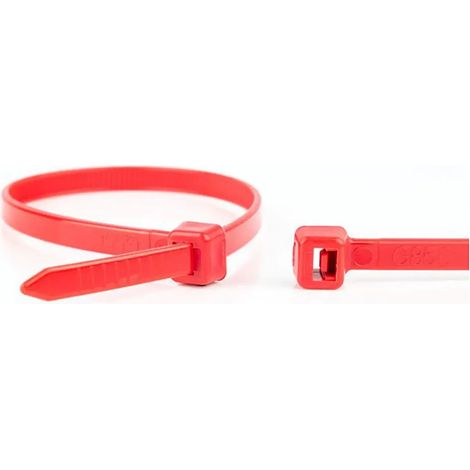 Attaches de câble wkk 200x3.6mm résistance 18.2 kg rouge