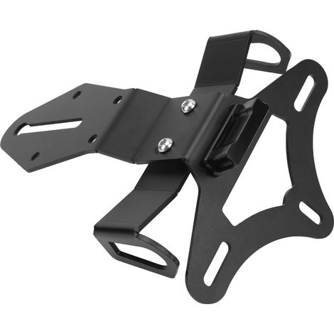 Support de plaque d'immatriculation arrière en acier au carbone noir avec éclairage LED intégré pour moto ZX‑10R 2016‑2021 (1/5)