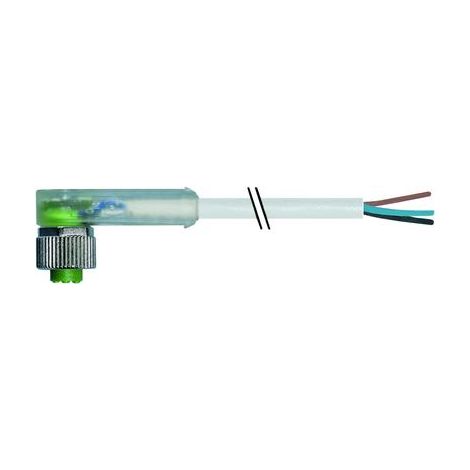 Conector M12 gris Murrelektronik cable libre 5 metros