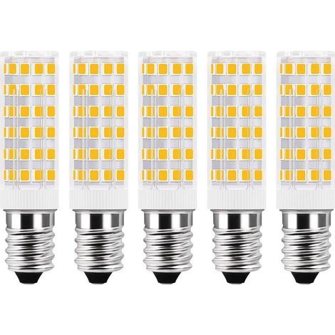 Ampoule LED E14 9W Blanc Froid 6000K 1450LM, 75 LEDs, Équivalent Lampe Halogène E14 100W, AC 220V, Ampoule LED Mais E14 Froid pour Plafonnier, non-dimmable, lot de 5 (1/5)