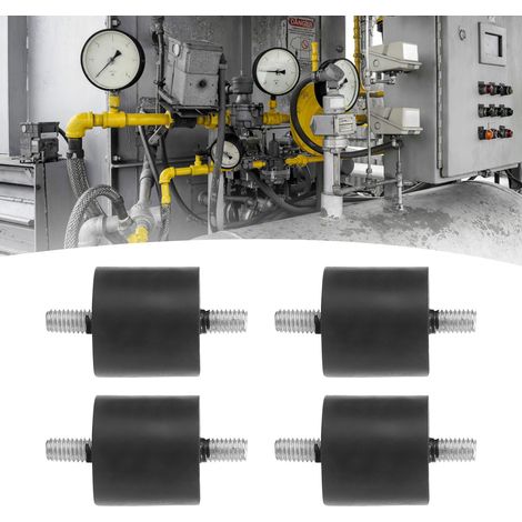 Gummifüße mit Schraubgewinde für leise, ölfreie Luftkompressoren vibrationsdämpfende Füße vibrationsdämpfende Säulen Zubehör für Luftkompressoren Antivibration M6 (1/5)
