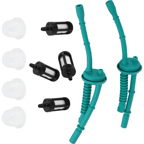 Kit de llenado de carburador para motosierra: 4 filtros de combustible, 2 mangueras y 4 bombillas de cebado - Accesorio de jardinería (1/5)