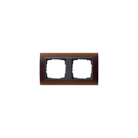 Gira Cornice di copertura 2f Interm. AN Gira Event Opaco Marrone scuro [021213], 0212 13