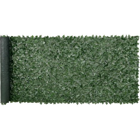 VEVOR Recinzione per privacy edera artificiale 1500 x 4010 mm, Recinzione per privacy dell'edera collegamento rinforzato, Siepe artificiale foglie decorazione per giardino, cortile, balcone (1/5)