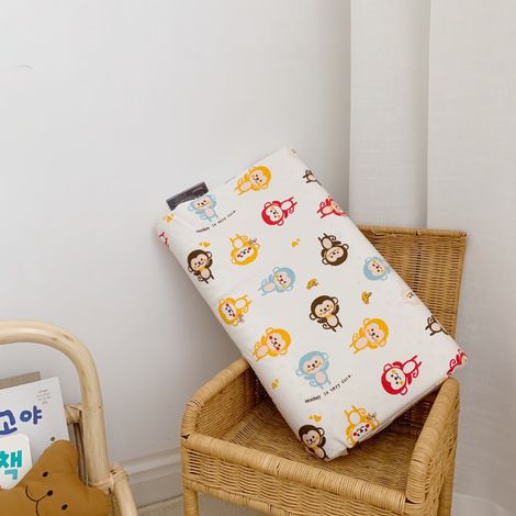 Oreiller pour enfant en latex naturel, oreiller de couchage, housse de coussin amovible en coton lavable incluse, oreiller pour tout-petit, oreiller de sieste pour enfants, unisexe pour garçons et fil (1/3)