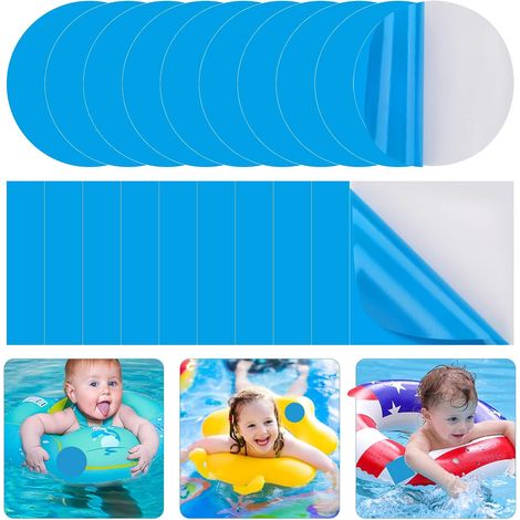 CCYKXA 20pcs Self-Adhesive PVC Repair Patches, Blue Pool Repair Kit, Inflatable Spa Repair Kit, for Beach Balls, Boats/Pools/Inflatable Canoes (1/5)