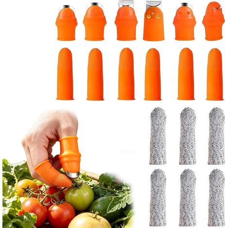 Couteaux À Pouce De Jardin Outil de Récolte Outil Cueillette Légumes pour agriculteurs femmes cultivatrices fleuristes tomates fraises fleurs cuisine ferme jardin (1/5)