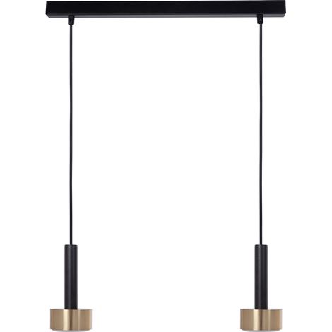 Lampada a sospensione STAMP moderna barra nero-oro 2xGX53 Sigma (1/3)