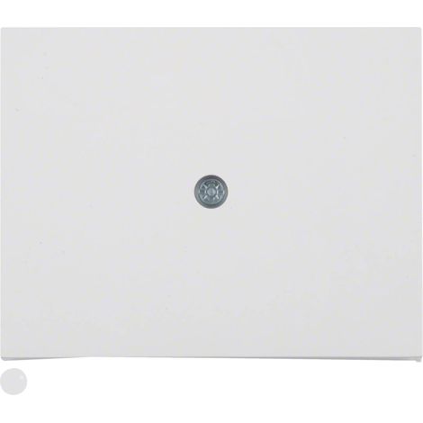 Tapa para salida de cables “Berker K1” atornillable IP20 5,55x7,05x1,8cm color blanco polar
