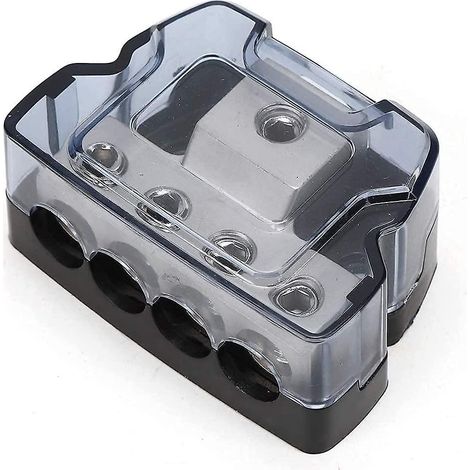 Bloc de distribution 2024 pour prise de remorque, entrée 1/0 AWG vers sortie 4 AWG, pour bornier d'alimentation automobile (1/5)