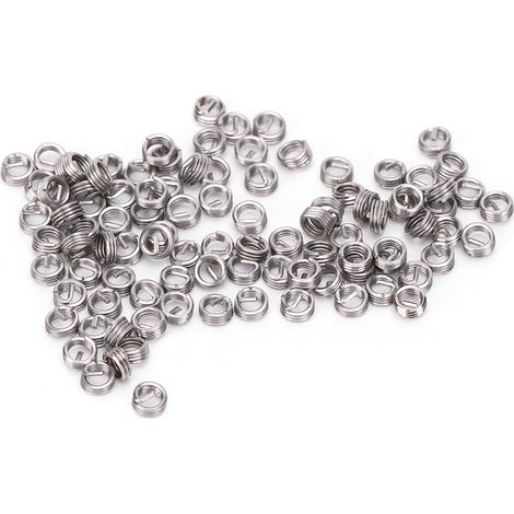100 Pièces Douilles Filetées en Acier Inoxydable SUS304 pour Réparation de Filetage Femelle M2x0.4x1D - Fixations Haute Résistance (1/5)