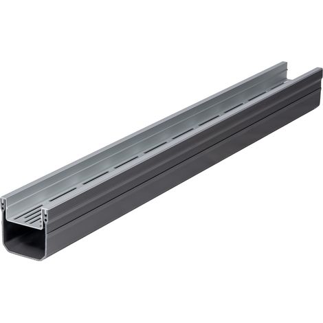 Entwässerungsrinne für Kies Aluminium 1000 x 100 x 100 mm (1/5)