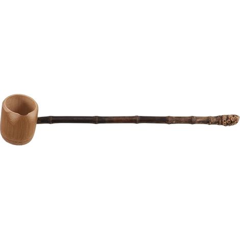 Louche en Bambou Japonaise Manche Long, Robuste et Anti-brûlure, pour Cérémonies de Thé et Camping en Plein Air (1/5)