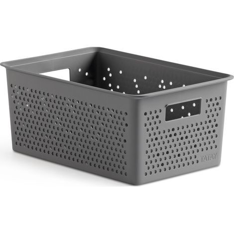 Panier de Rangement Plastique 4 L 17,5 x 27 x 11,5 cm (1/3)