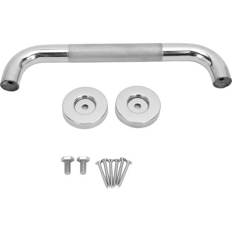 Barre d'appui antidérapante texturée en acier inoxydable pour douche, poignée de sécurité pour salle de bain, support mural anti-chute pour personnes âgées, 16 pouces (longueur 40 cm, diamètre 2.5 cm) (1/5)