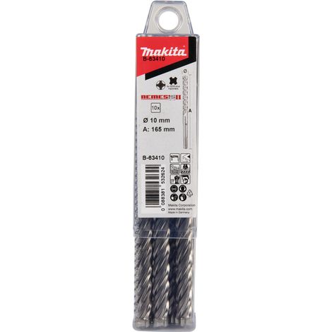 Foret à béton Makita Nemesis 2 B-63410 10x100/165 mm SDS-plus 10 unités