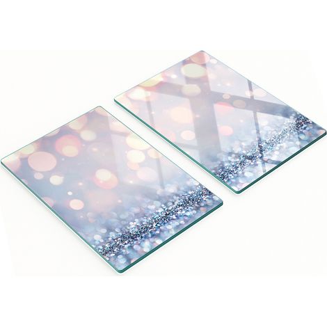 Taglieri da cucina decorativi in vetro con motivo lucido, 2x40x52 cm (1/5)