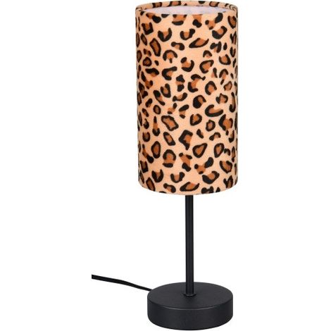 Lampe design, Lampe à poser Pardina, motif léopard Marron en Metal, BOITE A DESIGN (1/5)