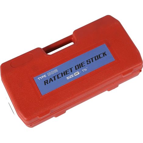 Kit di attrezzi per filettatura tubi, struttura in acciaio, design ergonomico, colore rosso (1/2)