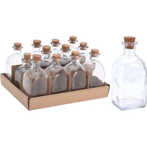 IMPORTACION botella vidrio tapon corcho 120 ml , Botella de vidrio de 120 ml con tapón de corchoUtilizable como botellas de vinagre, aceite, licor, productos farmacéuticos..