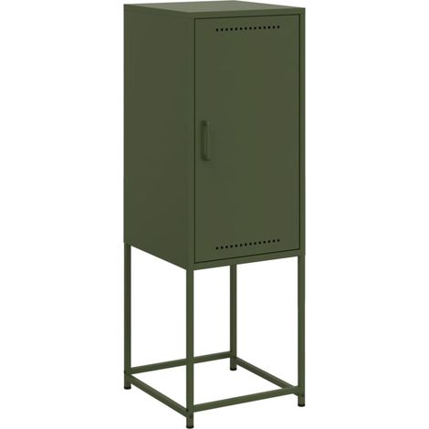 Maison Exclusive - Credenza Verde Oliva 36x39x107 cm in Acciaio