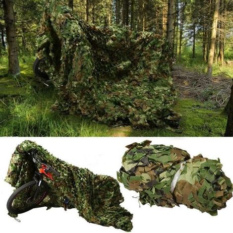 Filet de Camouflage - SEC - 1.5 x 7m - Oxford 150D - Imperméable - Résistant à la moisissure (1/3)