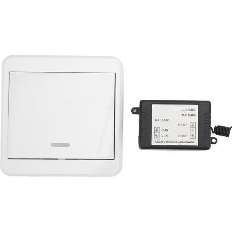 Commutateur de télécommande sans fil DC 12V avec relais 220V pour contrôleur domestique et éclairage d'accès (1/5)