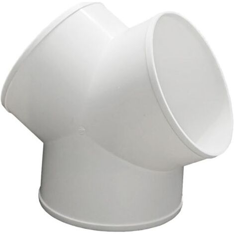 Raccord Y 100mm en plastique ABS – Connecteur de conduit pour systèmes de ventilation – Résistant à la corrosion – Pour intérieur et extérieur (1/5)