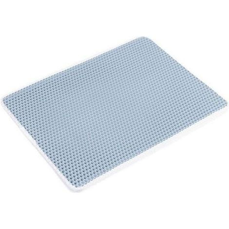 30x45cm Cat Litter Mat Cat Litter Tray, Waterproof Non-Toxic EVA, Double Layer Honeycomb Design, Blue (1/4)