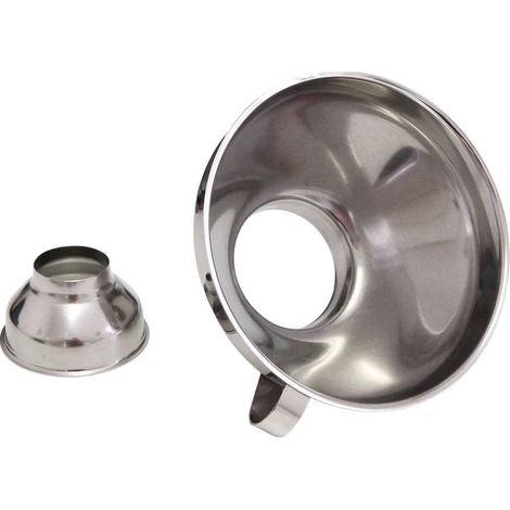 Calder imbuto per invasare conserve acciaio 18/10 foro 6 riduzione 3,5 cm