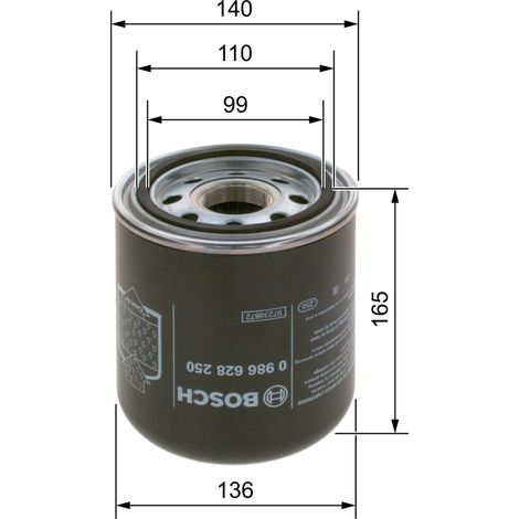 Filtre déshydrateur Mercedes Vario B667-B670 96 (1/5)