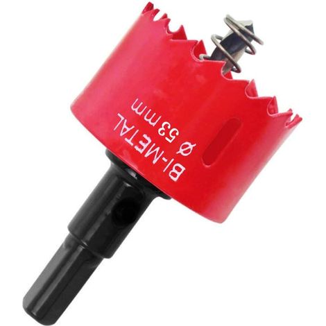 53mm M42 HSS Hole Saw with Hexagonal Shank Center Hole Saw for Metal, Iron, Aluminum, Wood, Drywall, Plastic Pipe, Fiberboard (1/5)