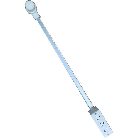 Extension de prise de courant, 2 prises xAC, 1xUSB A C, extensible, rotative à 180 degrés, pour canapé-lit, prise US