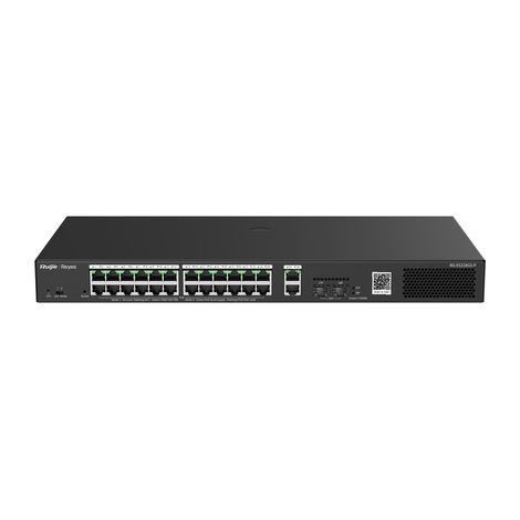 Switch di rete Ruijiee Reyee Smart Switch Poe Gigabit 28 P., 24 P. Poe/Poe+ Rj45, 2 P. Uplink Gigabit Rj45/Sfp RG-ES228GS-P