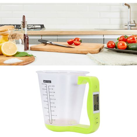 Tragbarer elektronischer 1-kg-Messbecher für Zuhause, Küchenwaage, 1-kg-Messbecher, Grün (1/5)