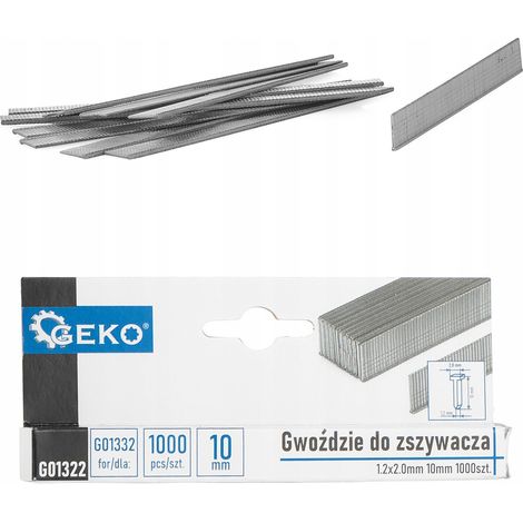 Clavos geko brads 1.2x2.0mm 10mm 1000 unidades (1/3)
