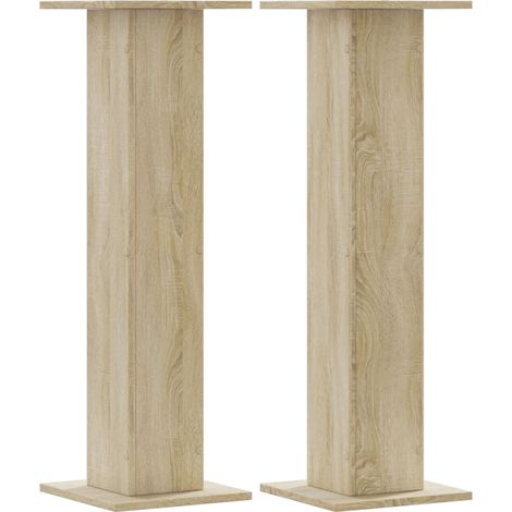 Supports de haut-parleurs 2 pcs chêne sonoma bois d'ingénierie CFW99557 (1/5)