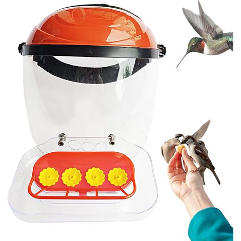 für Gesichtsmaske Vogelmaske Spender transparent 4 Ports