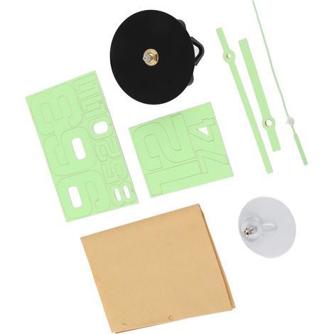 Reloj de pared casero sin marco para pegar – Diseño moderno y silencioso de acrílico (40 cm) para sala de estar, dormitorio, oficina, aula (1/5)