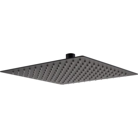 RAK Black 250mm Square Ultra Slim Shower Head - RAKSHW1004B