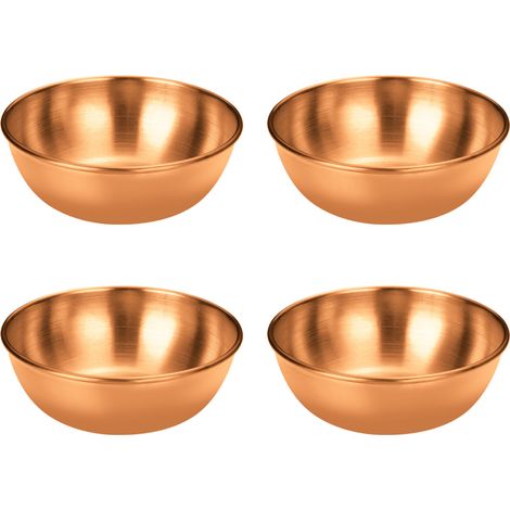 Bol À Sauce En Acier Inoxydable - Récipient Assaisonnement Rond - Pour Maison Restaurant Fête - Lot De 4 Pièces (1/5)