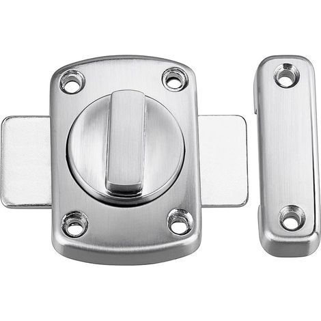 Loquet de Porte Rotatif Serrure avec Six Boulons, Verrou de Porte/Fenêtre (blanc d'argent) (1/5)