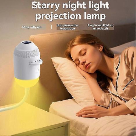 Lampe de projection d'étoiles galaxie HD USB 12 en 1, veilleuse LED d'ambiance, projecteur d'étoiles LED Plug & Play (1/4)